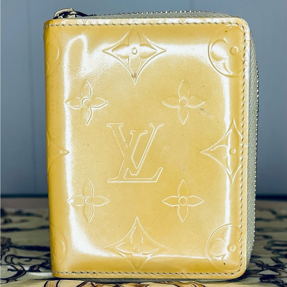 Louis Vuitton Yellow Vernis Monogram Wallet